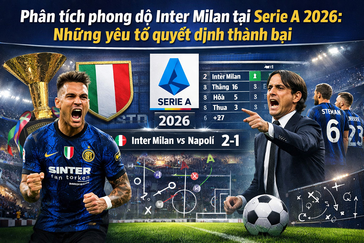 Phân tích phong độ Inter Milan tại Serie A 2026 với bối cảnh sân vận động và cuộc đua Scudetto