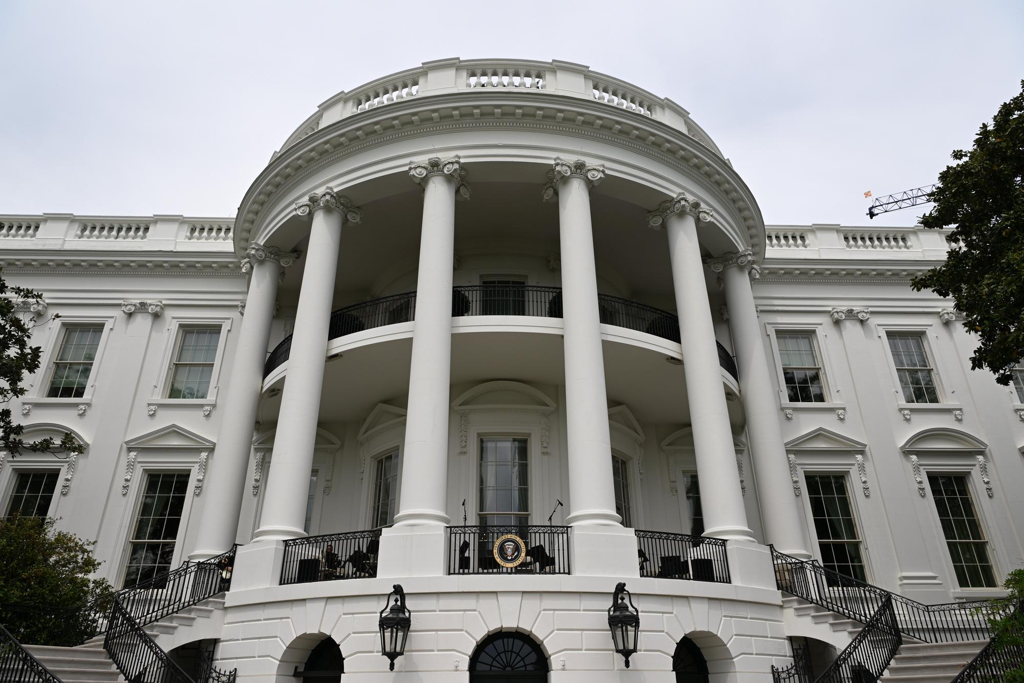 Đây là Nhà Trắng được chụp tại thủ đô Washington của Mỹ ngày 18/4. Ảnh của phóng viên Tân Hoa Xã Li Rui